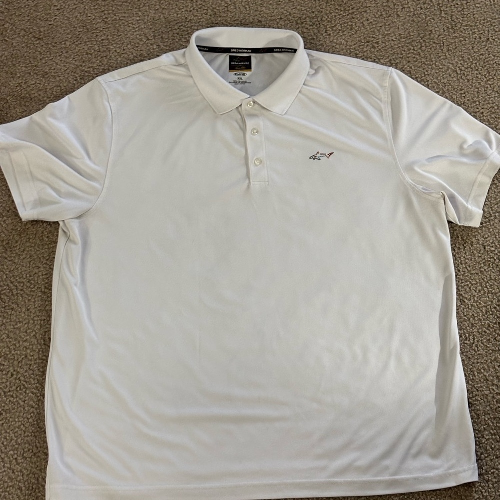 Greg Norman Collection White Polo Shirt